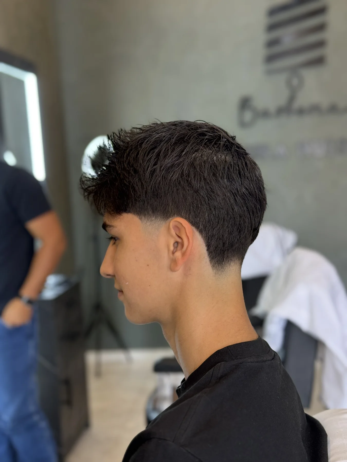 Corte texturizado con degradado bajo